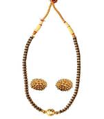 Kolhapuri  Traditional Gunda Thushi Mangalsutra With Earrings