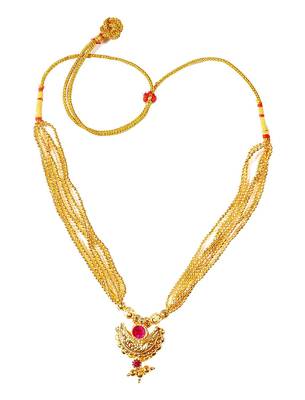 Kolhapuri Traditional 6 Line Chandra Ghat ThushiNecklace With Earrings 2