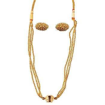 Kolhapuri Traditional  Thushi Necklace With Earrings 1