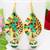 Elegant Designer Pendant Tokri Earring Green Yellow Brown