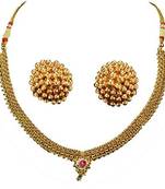 Soubhagya Jewellers Fancy Thushi Necklace With Earrings