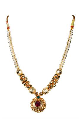 Kolhapuri Traditional Pearl lambat mani kolhapuri thushi necklace 1