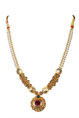 Kolhapuri Traditional Thushi And Mangalsutra Necklace Set 2