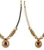 Kolhapuri  Traditional Valsari Weny Golden Thushi Necklace For Women 