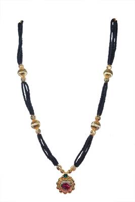 Kolhapuri  Traditional Black Brass Mangalsutra 1
