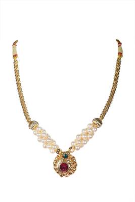 Kolhapuri  Traditional Moti Thushi With Mangalsutra 2