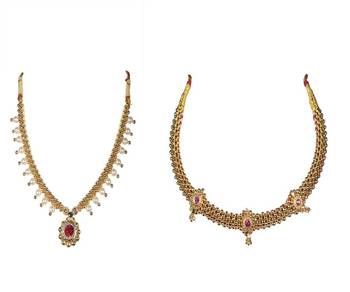 Kolhapuri Traditional Moti Thushi With Valsari For Women 1