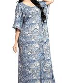 Multi Color Printed High Quality Rayon Soft Cotton Long Designer Kaftan