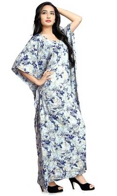 Multi Color Printed High Quality Rayon Soft Cotton Long Designer Kaftan 3