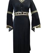Black Colour Diamond Stone Work Strechable Lycra Fully Stitched Burkha