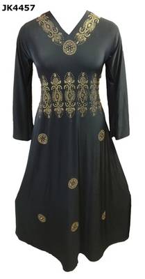 Black Colour Diamond Stone Work Strechable Lycra Fully Stitched Burkha 1