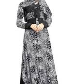 Animal Printed  Diamond Stone Work Strechable Lycra Fully Stitched  Burkha