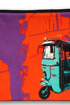 Turquoise Taxi Utility Pouch