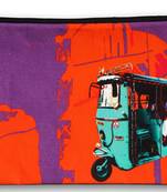 Turquoise Taxi Utility Pouch