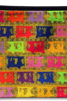 Vibrant Taxis Collage Utility Pouch