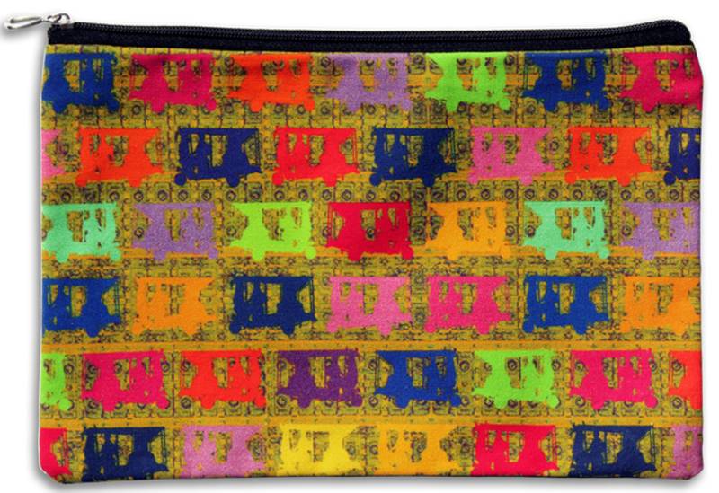 Vibrant Taxis Collage Utility Pouch