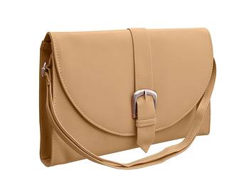 Cream Synthetic sling-bags 1