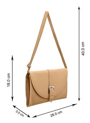 Cream Synthetic sling-bags 5