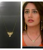 Latest Indian Celebrity Anika Kundan with Back Meena Mangalsutra 17:"Chain