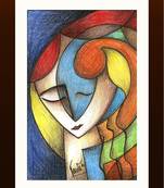 Abstract Woman Painting