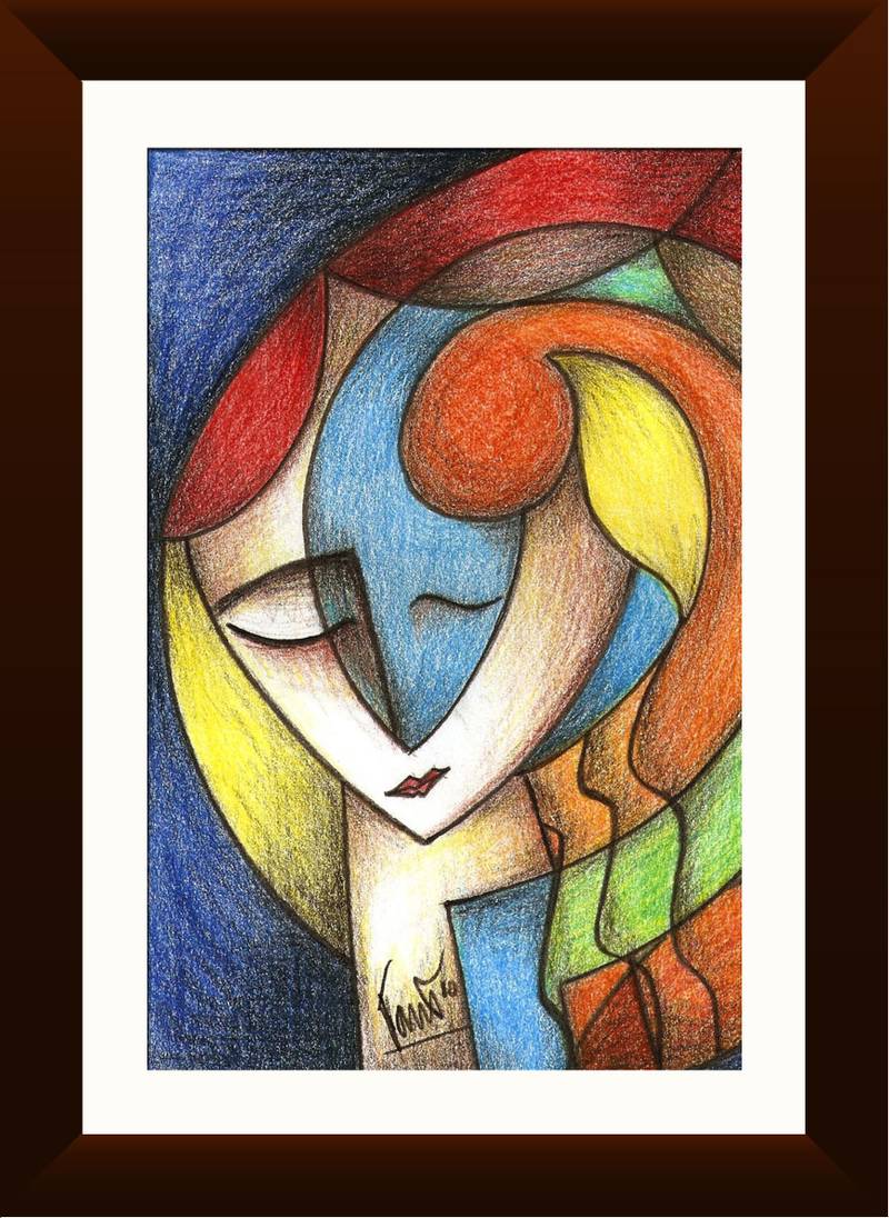Abstract Woman Painting