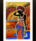 Tribal Woman Painting