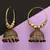 Black Color Beads Traditional Jhumka Earrings