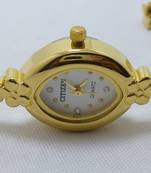Ladies Womens Citizen Gold Plated Quartz Wrist Watch