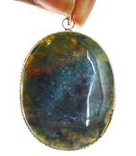Blue Moss Agate Pendant