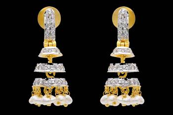 Zerkon Stone Studded Jhumka 1