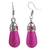 Pink crystal danglers-drops