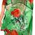 Green printed georgette saree with blouse