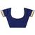 Blue embroidered chiffion saree with blouse