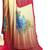 Multicolor printed georgette saree with blouse