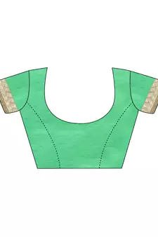 Green Embroidered Chiffion Saree With Blouse