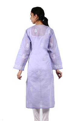 Purple embroidered cotton stitched kurtas-and-kurtis 3