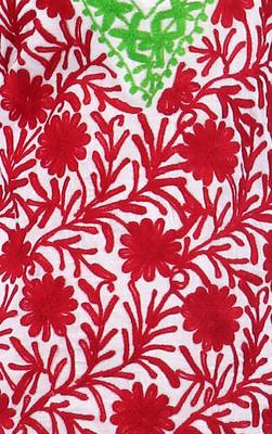 White embroidered cotton stitched kurtas-and-kurtis 4