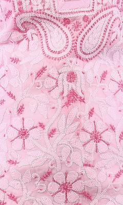 Pink embroidered cotton stitched kurtas-and-kurtis 4