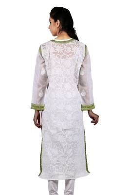 White embroidered cotton stitched kurtas-and-kurtis 3