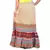 Multicolorcolor Base Handblock Print Long Cotton Skirt