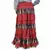 Designer Block Printed Red Base Long Cotton Skirt