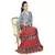 Designer Block Printed Red Base Long Cotton Skirt