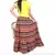 Multicolor Layer Flower Print Design Cotton Long Skirt