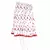 White N Pink Fancy Block Print Cotton Short Skirt