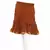 Designer Print Latest Wine Color Cotton Mini Skirt