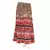 Sanganeri Printed Brick Red Pure Cotton Long Skirt