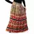 Sanganeri Printed Brick Red Pure Cotton Long Skirt