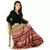Sanganeri Printed Brick Red Pure Cotton Long Skirt