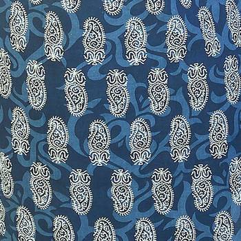 Exclusive Designer Brocade Blue Cotton Kurti 3