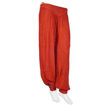 Designer Rayon Crepe Girls Red Color Harem Pants 3